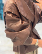 LEATHER STYLE BOMBER - Image 4