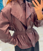 LEATHER STYLE BOMBER - Image 5