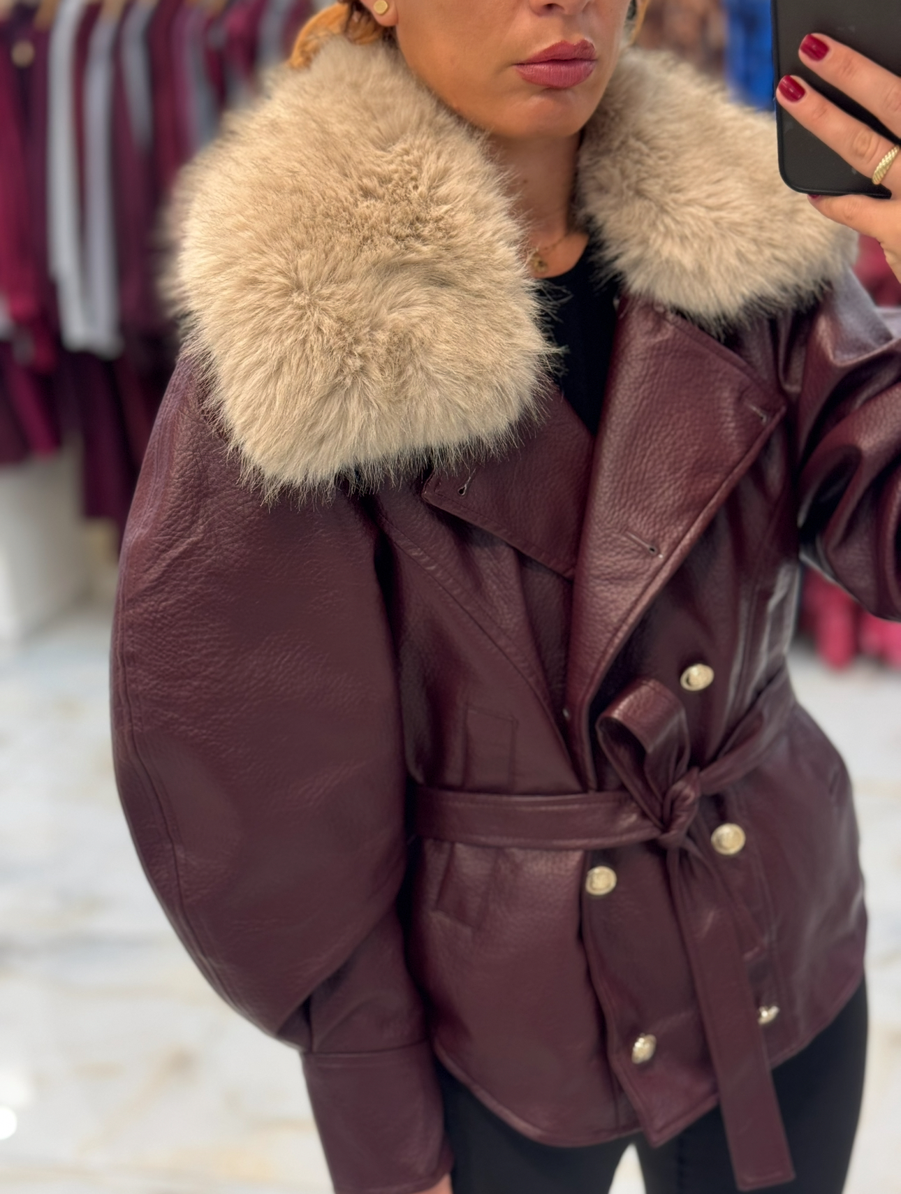 IMG_9365 LOVANA ECO LEATHER JACKET - Image 6