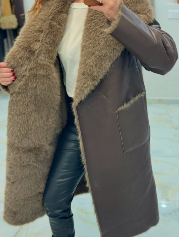 Folks faux leather jacket
