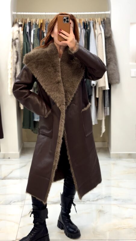 Folks faux leather jacket