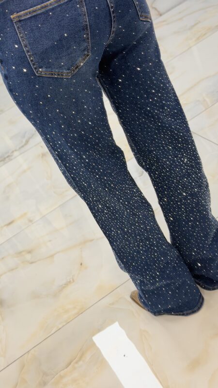 +size shiny jeans